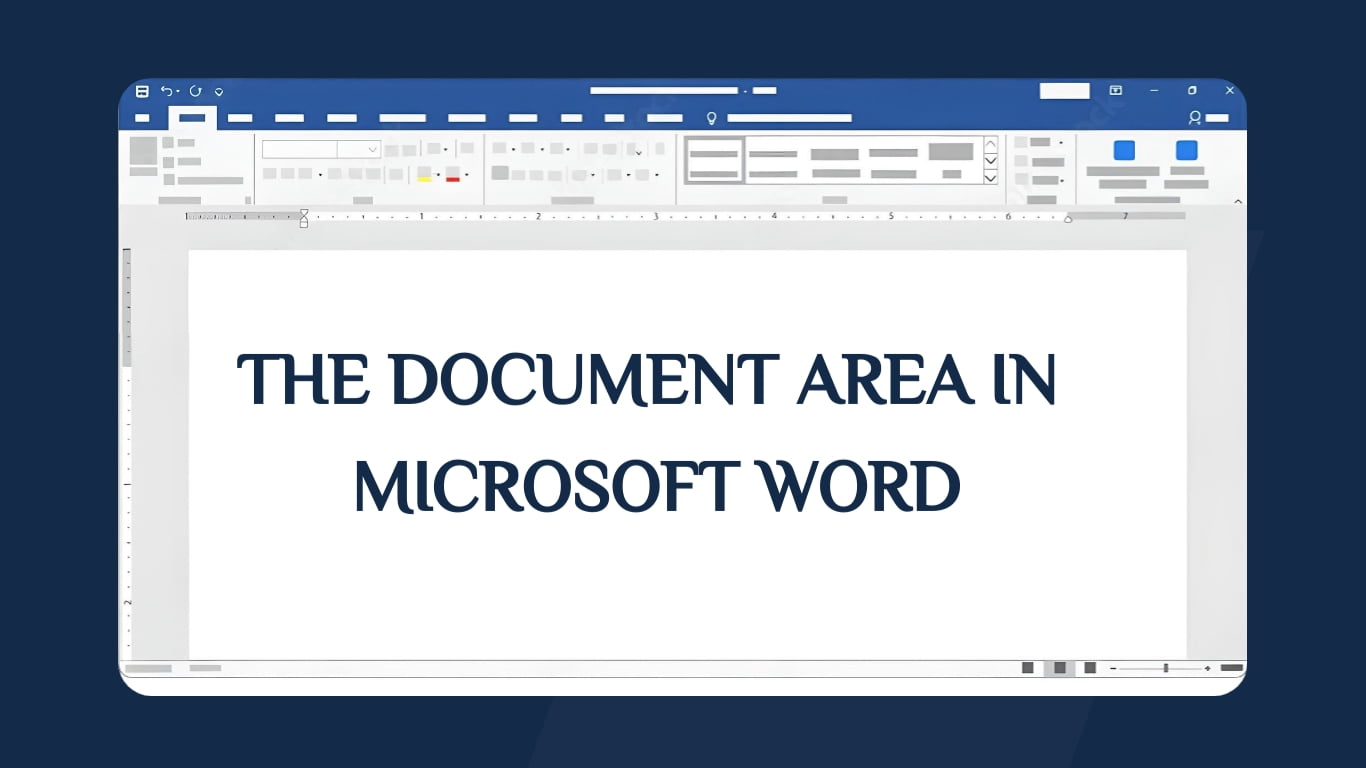The Document Area in Microsoft Word